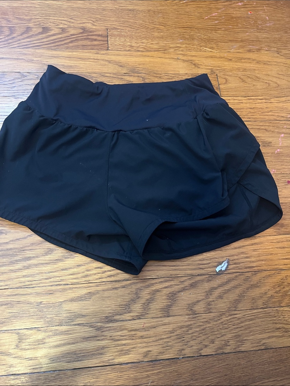 Women's Black Active Running Shorts